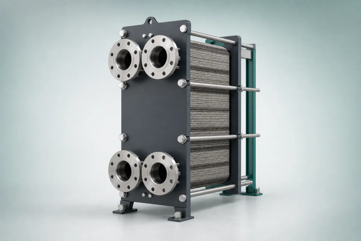 Industrial plate heat exchanger