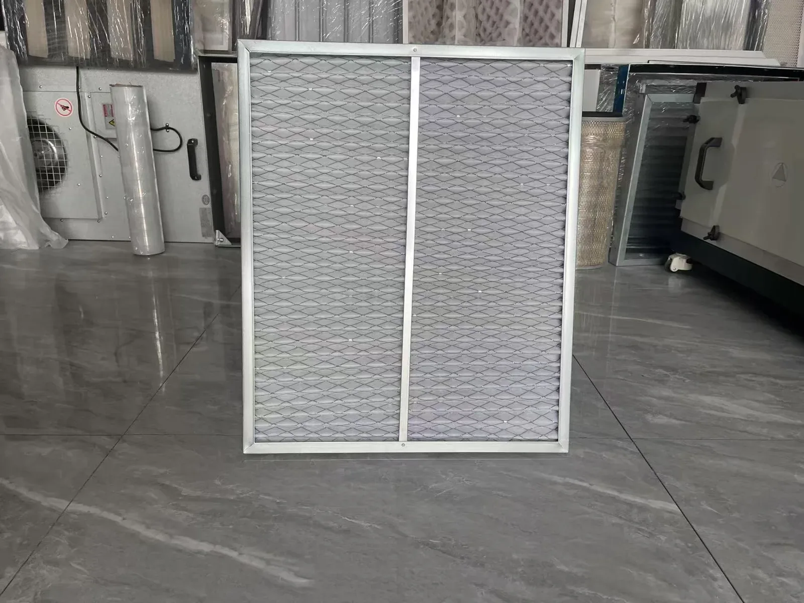 YONGFAN G4 pleated HVAC pre-filter with galvanized frame