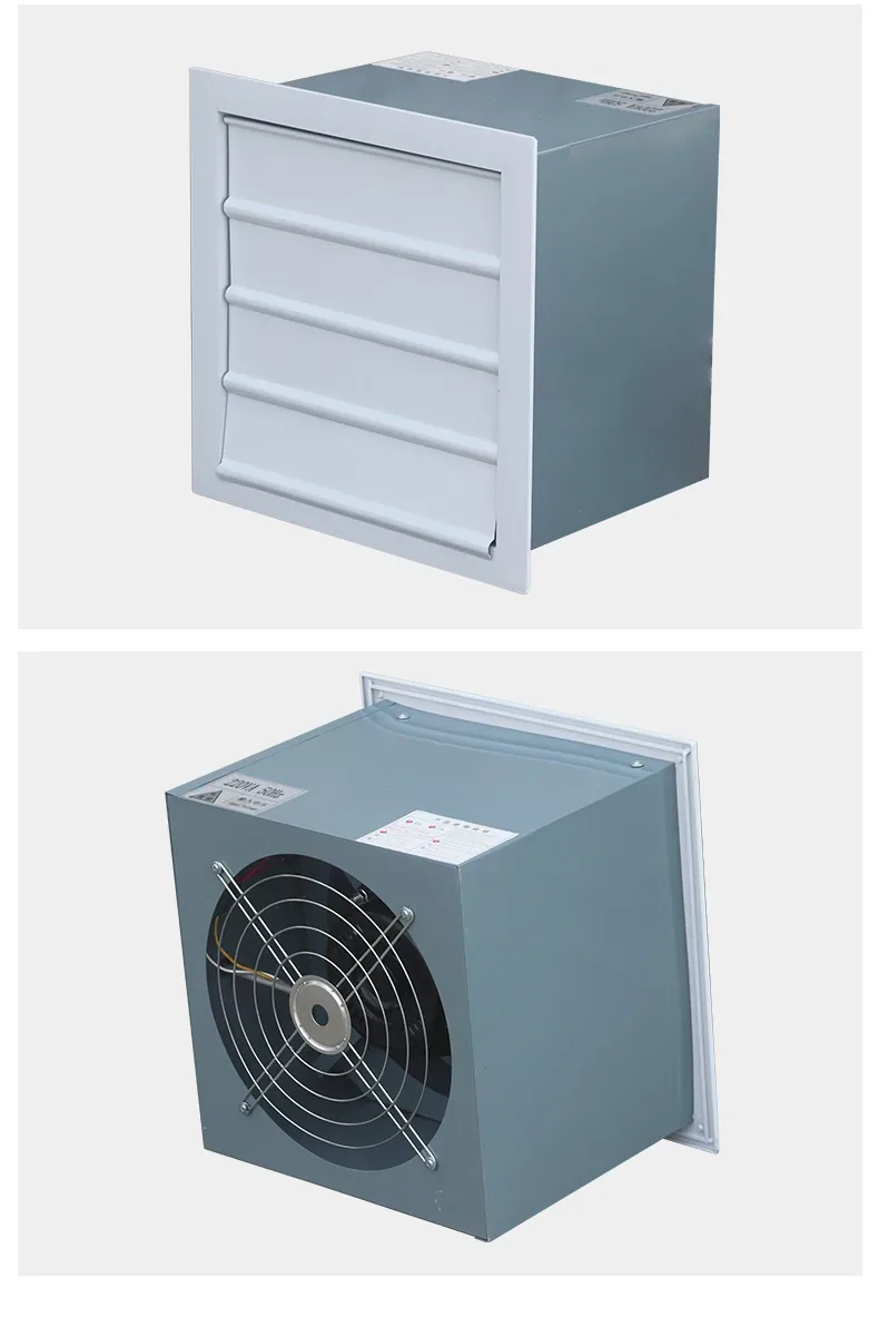 YONGFAN wall-mounted axial fan and louver set