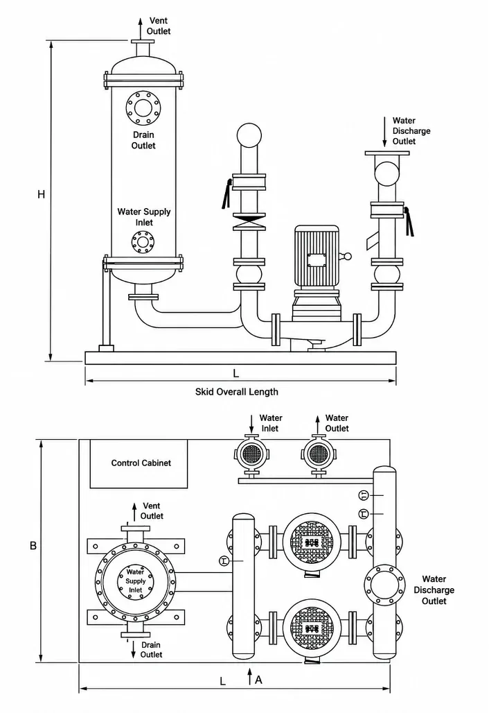 YONGFAN double-thread turbulent heat exchange unit
