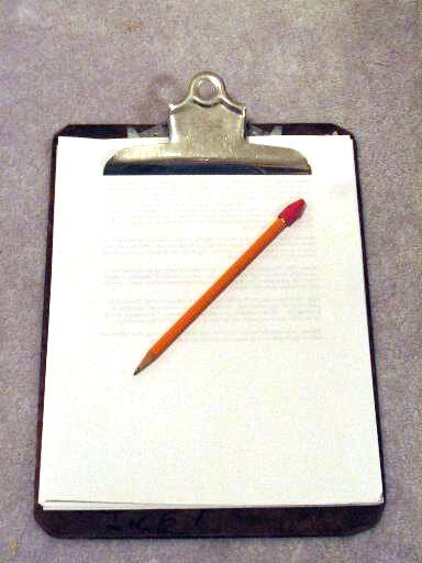 Clipboard used for tracking approved OEM configuration changes