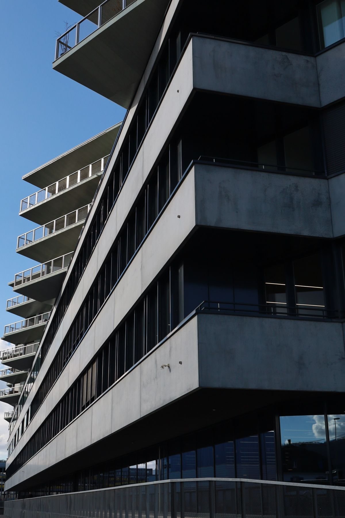 Modern commercial building exterior
