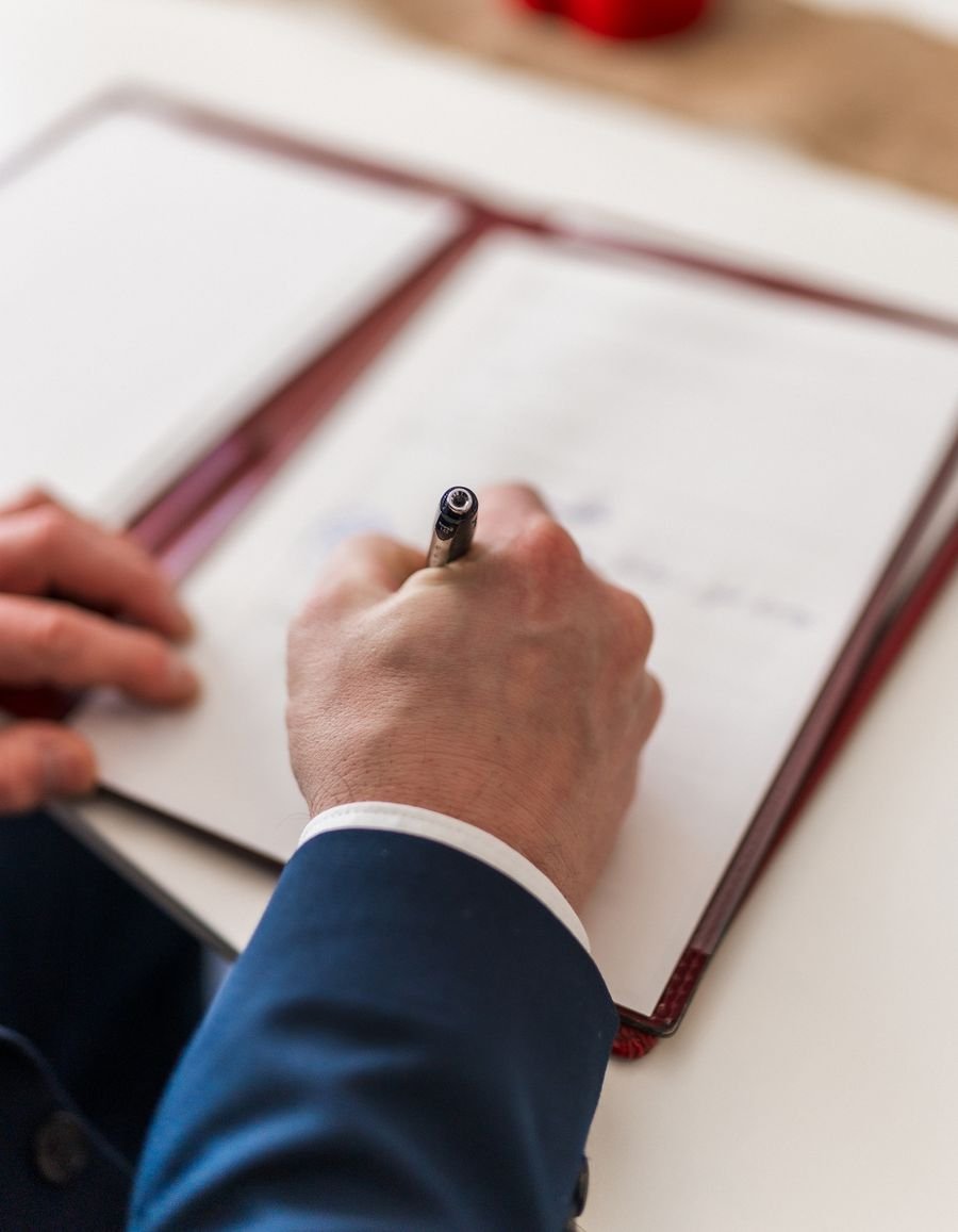 Signing off project compliance documents