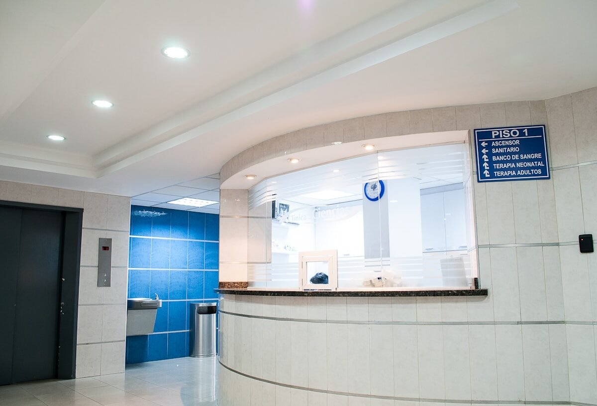 Modern hospital and healthcare facility